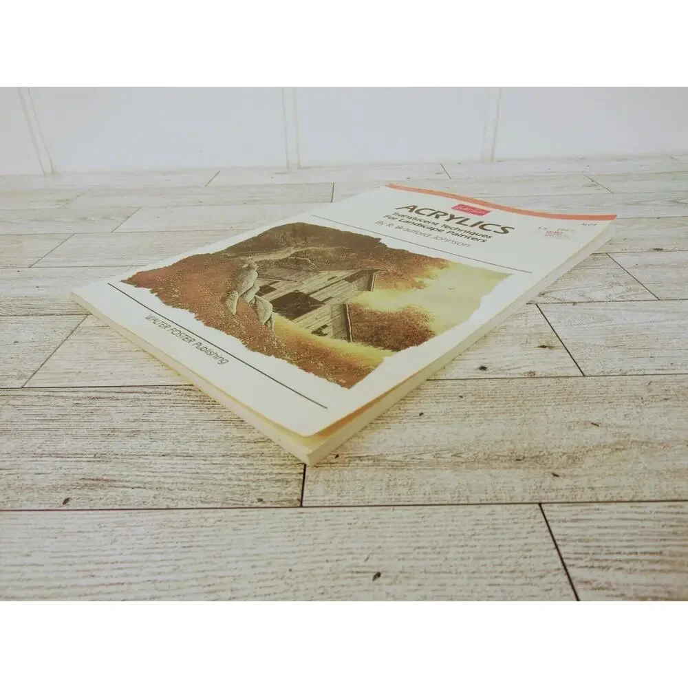 Acrylics Landscape Paint Book 1984 Walter Foster Instruction R Bradford‎ Johnson